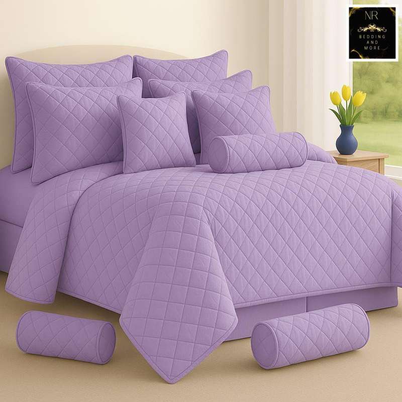 Luxurious 9-Piece King Quilted Bedspread Set, King Size