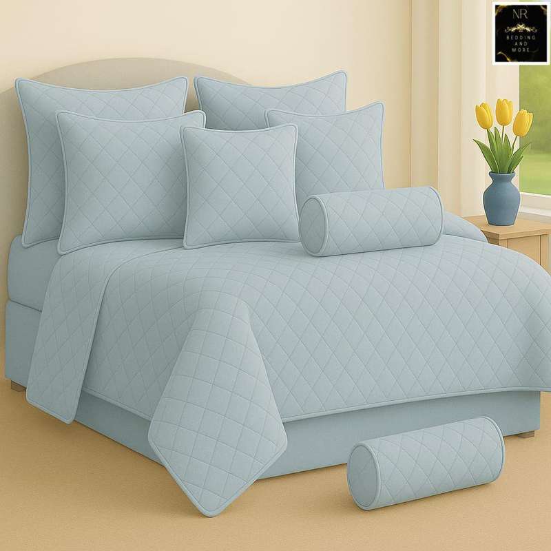 Luxurious 9-Piece King Quilted Bedspread Set, King Size