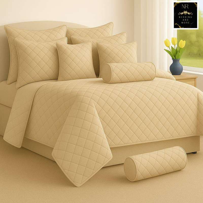 Luxurious 9-Piece King Quilted Bedspread Set, King Size