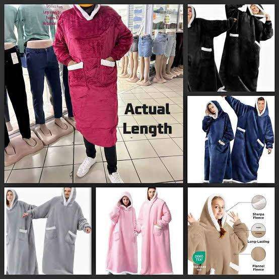 Long Sherpa Huggle Hoodie, Black, Beige, Grey, Navy, Maroon, Light Pink, Teal Green, Dark Pink
