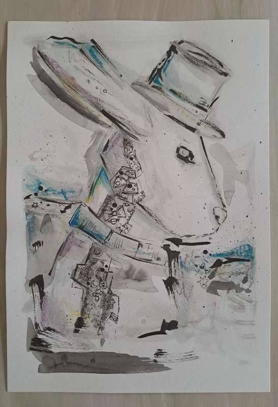 Abstract Artwork Boundless Rabbit