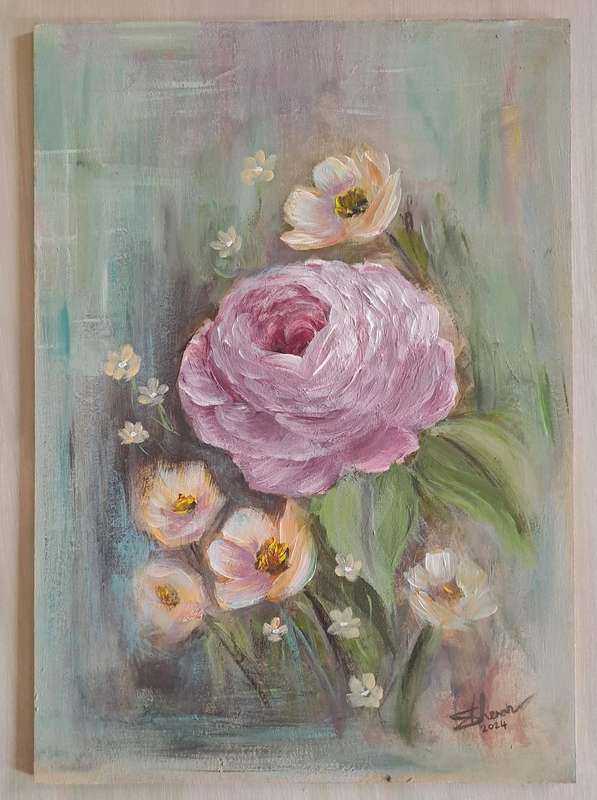 Artwork - painting Meadow friends