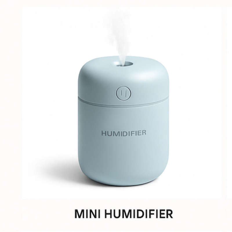 Mini USB Humidifier with LED Night Light  Portable & Quiet Air Mist Diffuser