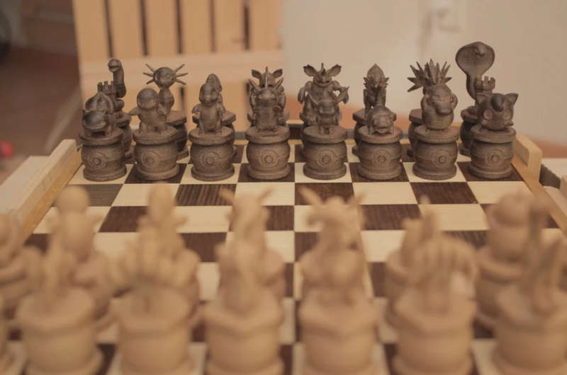  3D Printed Pokémon Chess Pieces  Gotta Catch Em All on the Chessboard!