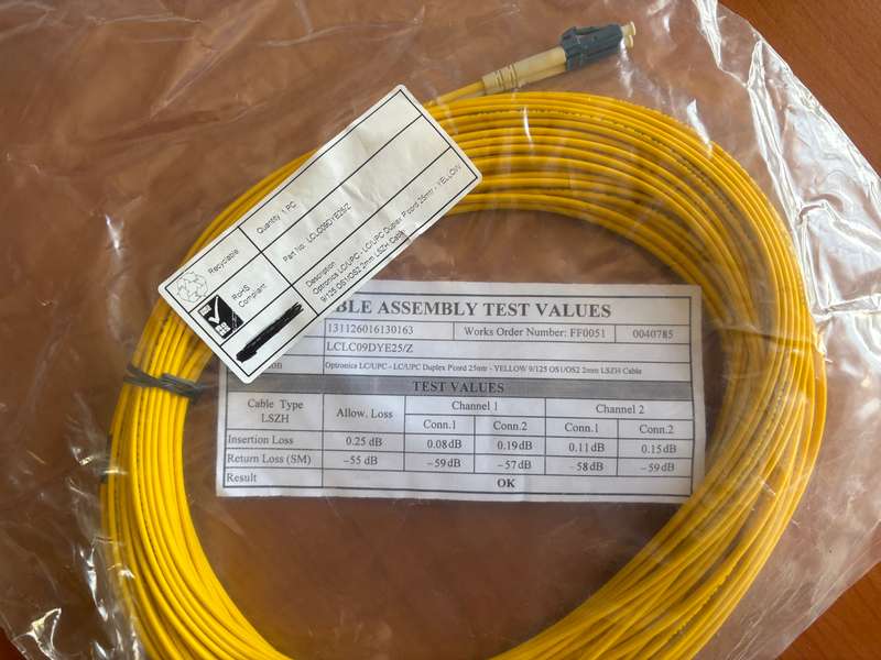 Yellow Optronics, Duplex P Cord 25m
