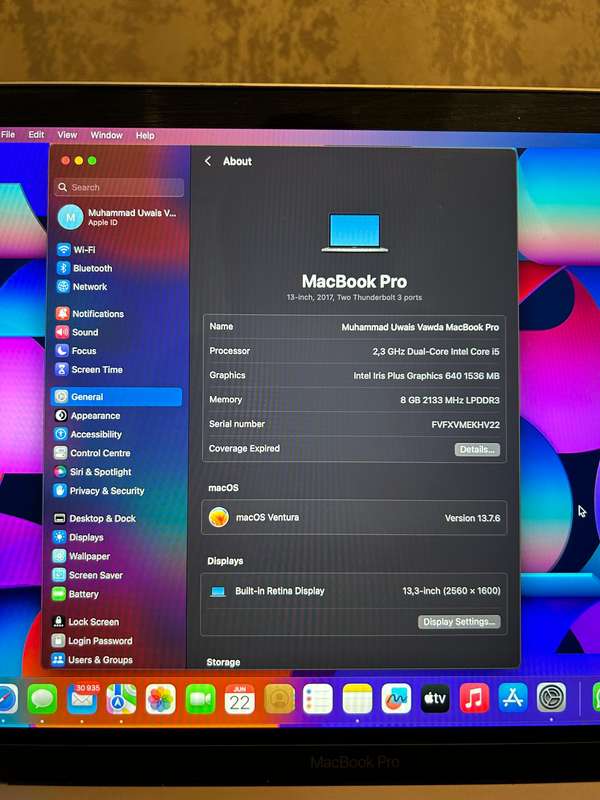 Apple MacBook Pro 2017 (13')