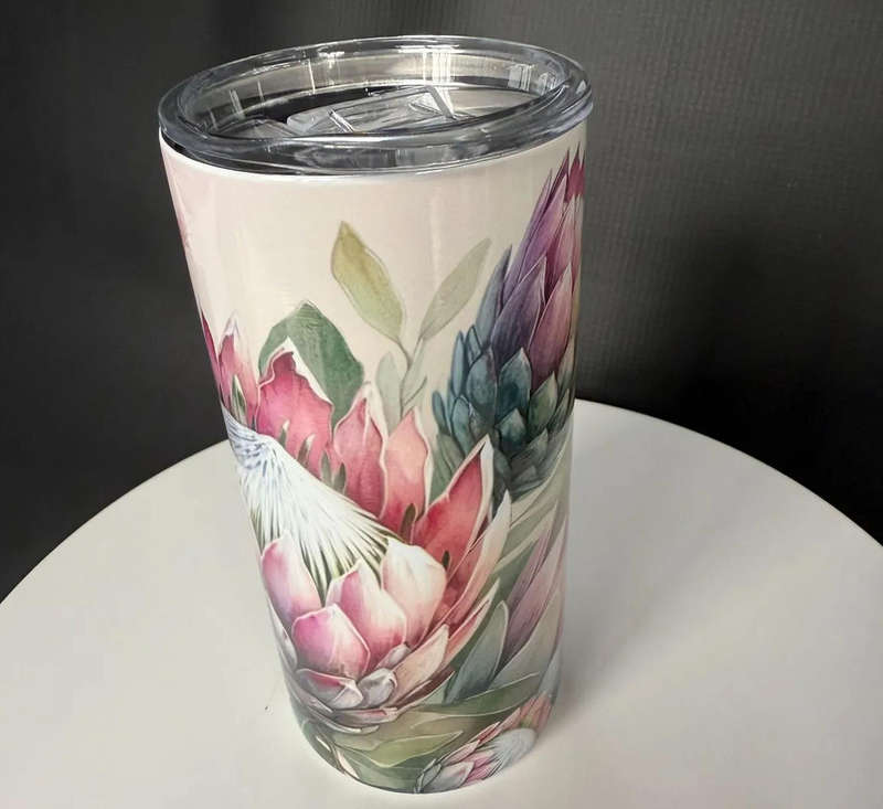 custom Tumbler - Sip in style with our short skinny sublimated tumbler