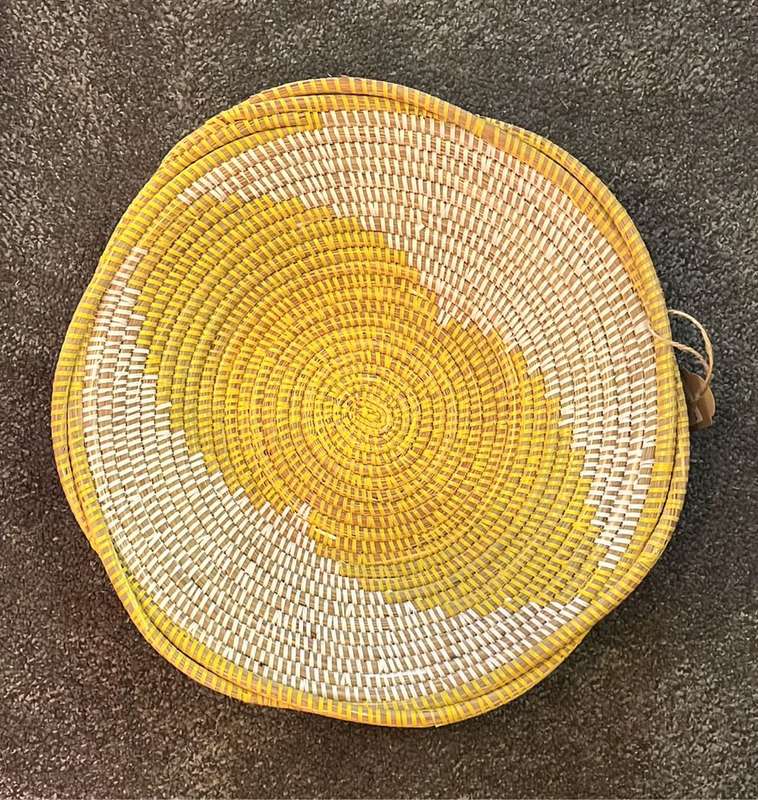 Basket Fele Plait  Yellow/White