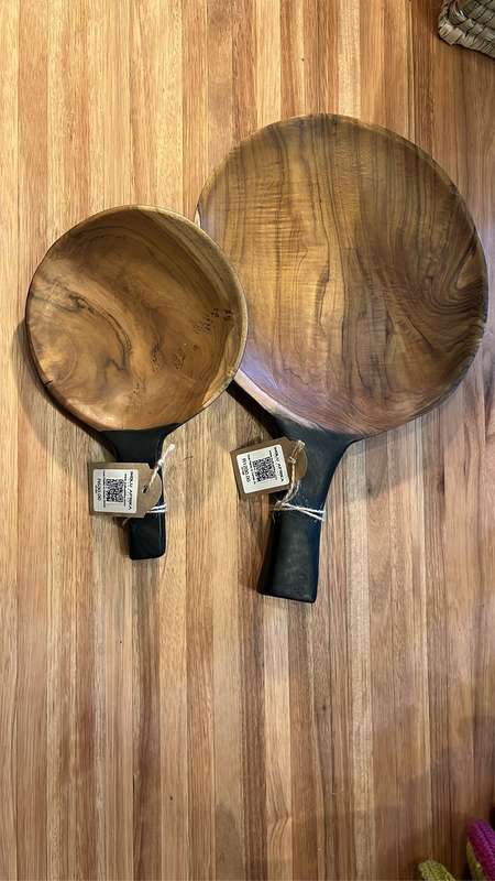 Teak Platter w Handle XLarge