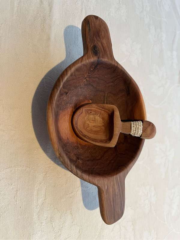 Wood Spoons Coffee with Bead