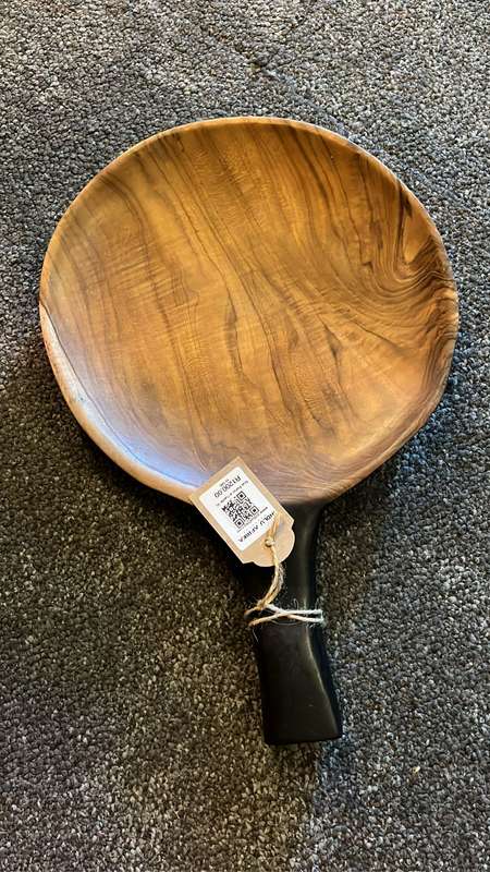 Teak Platter w Handle XLarge