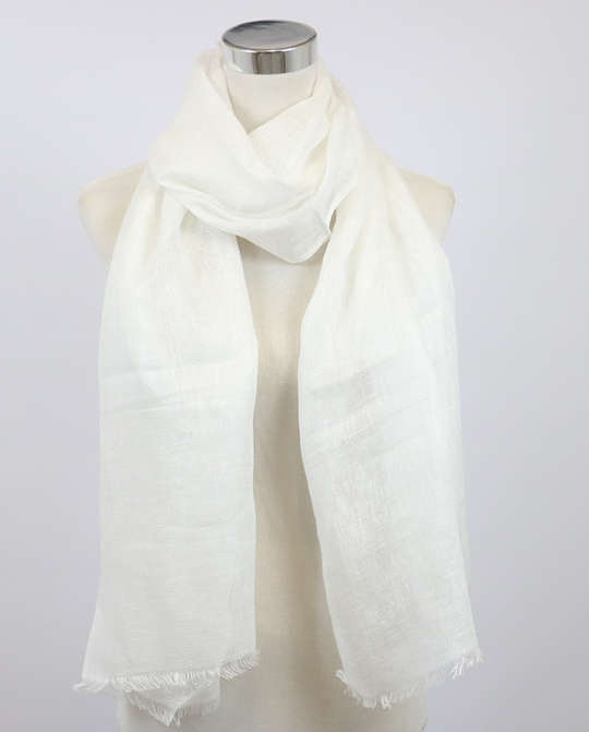 Scarf Linen White