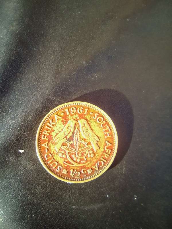 1961 South African 1/2 cent