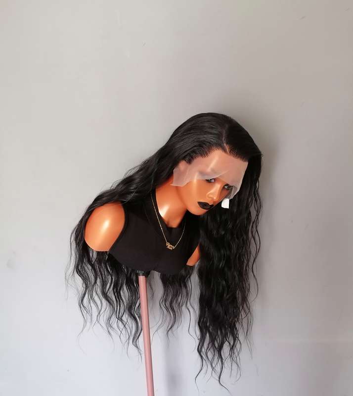 High quality Human Hair Blend 13x4 Lace Front wig Ella Black
