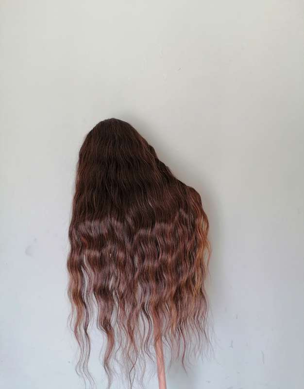 High quality Human Hair Blend 13x4 Lace Front wig Ella Colour #2/30 Brown