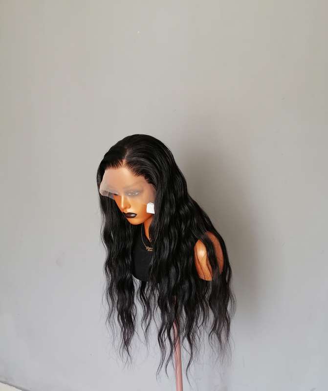High quality Human Hair Blend 13x4 Lace Front wig Ella Black