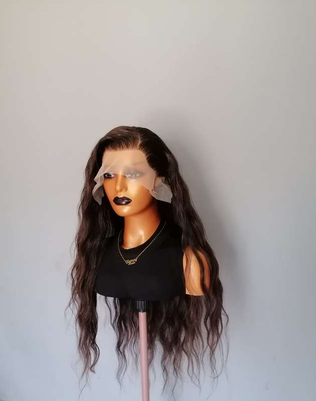 High quality Human Hair Blend 13x4 Lace Front wig Ella Colour #2/30 Brown