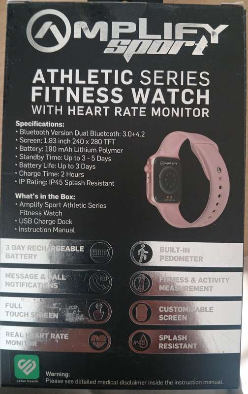 Amplify Sport Athletic Series Fitness Watch  Gold