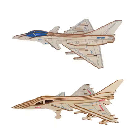 3D Wooden Jet Simulation Model 10Pcs