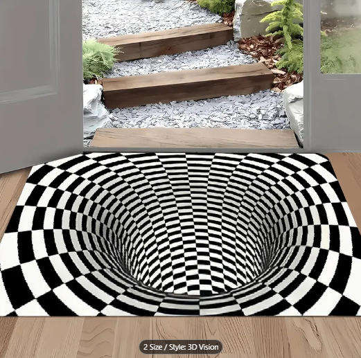 3D Optical Illusion Door Mat