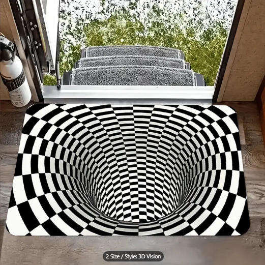 3D Optical Illusion Door Mat