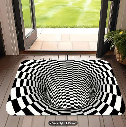 3D Optical Illusion Door Mat