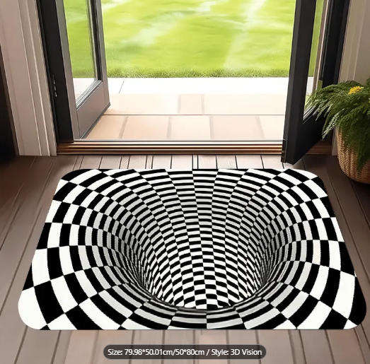 3D Optical Illusion Door Mat