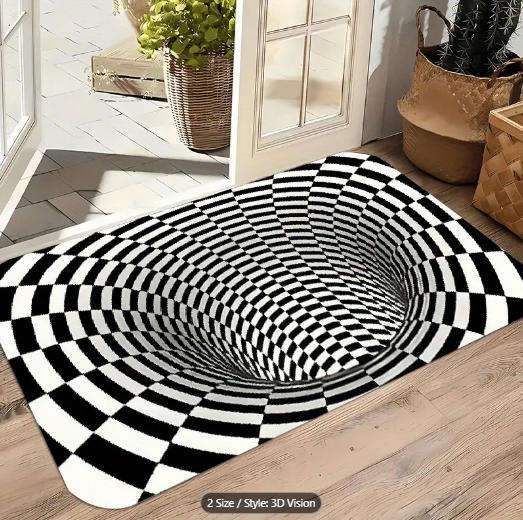 3D Optical Illusion Door Mat