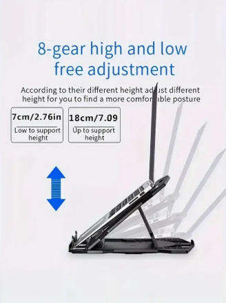 Adjustable Laptop Stand with 360° Swivel Base Holder