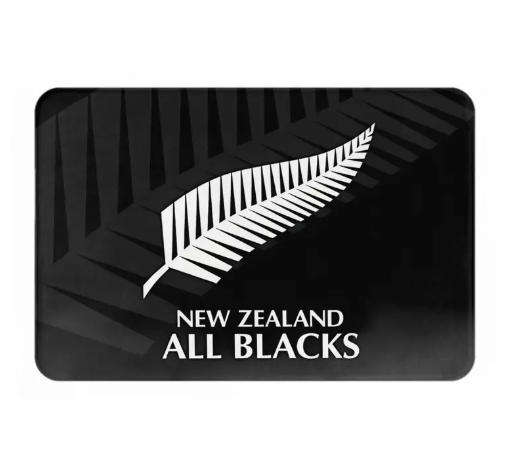 New Zealand All Blacks Rugby Feather Door Mat