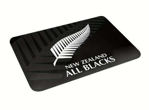 New Zealand All Blacks Rugby Feather Door Mat