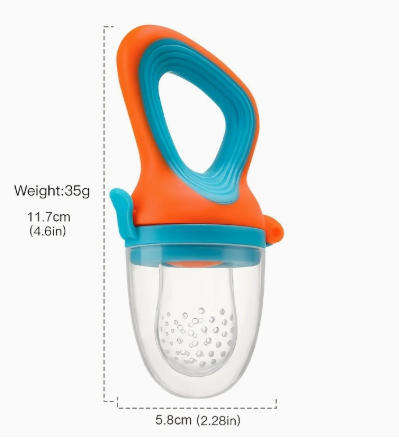 5-Piece Baby Mate Silicone Fruit Feeder Set