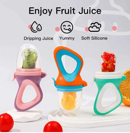 5-Piece Baby Mate Silicone Fruit Feeder Set