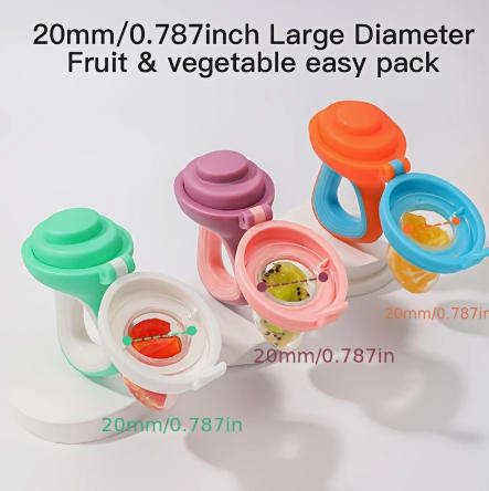 5-Piece Baby Mate Silicone Fruit Feeder Set