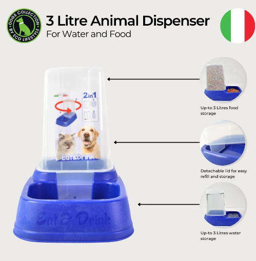 Animal Dispenser for Water or Food