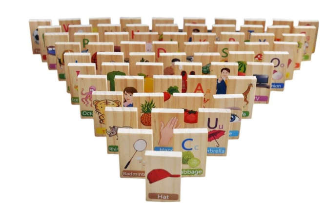 Domino (100 Pieces) English Alphabet