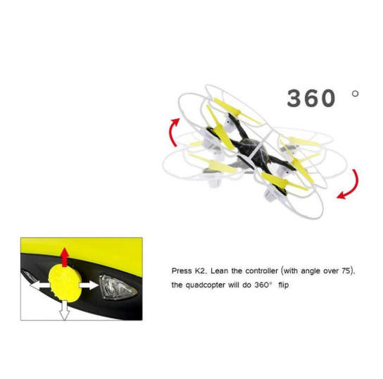 Motion Control Drone -Quadcopter with 360° Flips Function