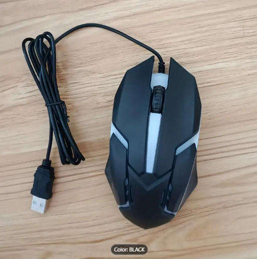High-Precision 5000 DPI Wired Gaming Mouse (Black)