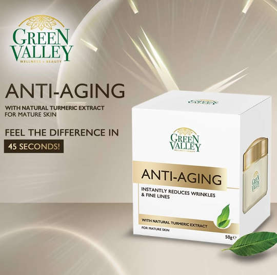 Green Valley Anti-Aging Cream with Natural Turmeric Extract