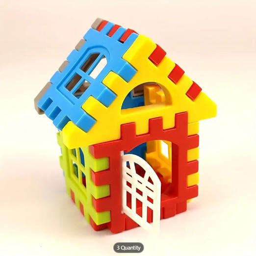Large-Sized House 160-Piece Building Blocks Set