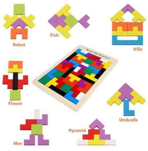 Wooden Intelligence Block (Tetris Block)