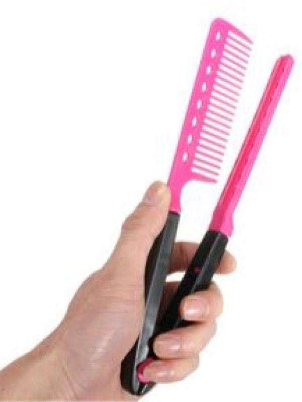 V Hair Comb Blue