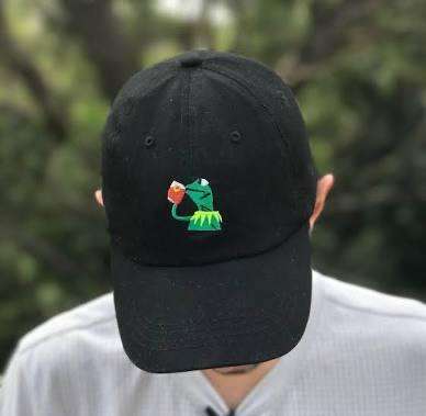Base Ball Cap Kermit "But That's None of My Business" Pink/Black