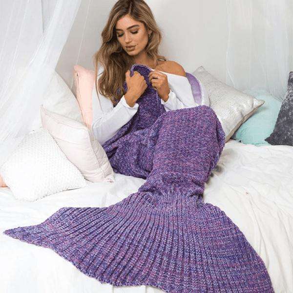 Mermaid Blanket Adult Pink/Grey