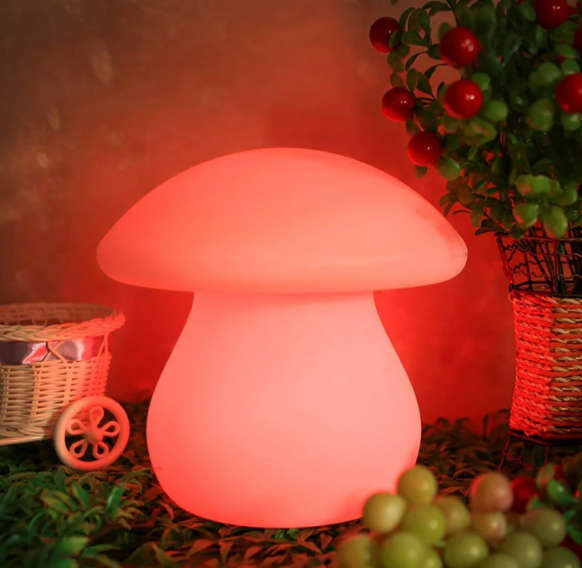 Solar Garden Mushroom LED Light (Multi-Color)