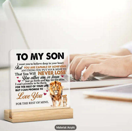 Gift Your Son a Timeless Roar of Love & Inspiration!