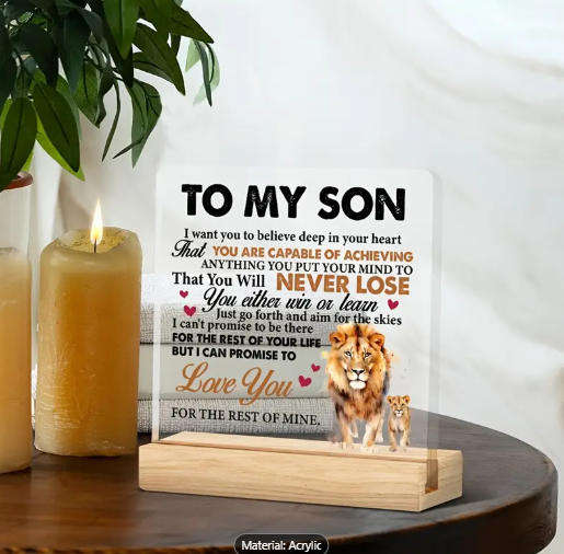 Gift Your Son a Timeless Roar of Love & Inspiration!