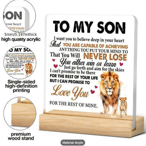 Gift Your Son a Timeless Roar of Love & Inspiration!