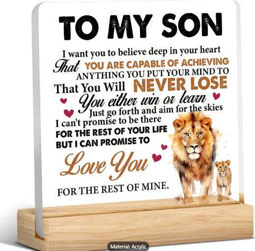 Gift Your Son a Timeless Roar of Love & Inspiration!