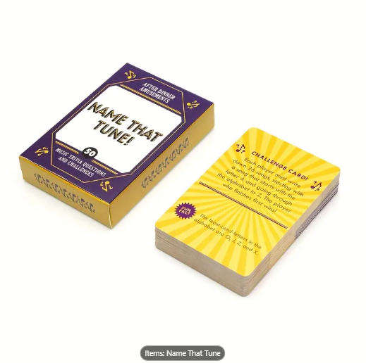 Name That Tune Card Game